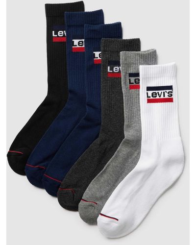 Levi's Socken mit Label-Detail im 6er-Pack - Blau