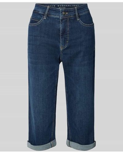 M·a·c Regular Fit Jeans in 3/4-Länge Modell 'DREAM SUN WONDERLIGHT' - Blau