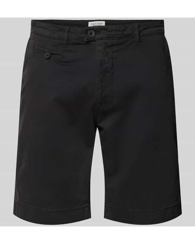 Casual Friday Chino-Shorts mit Eingrifftaschen - Schwarz