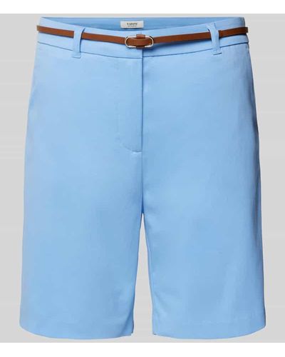 B.Young Regular Fit Shorts mit Gürtel Modell 'Days' - Blau