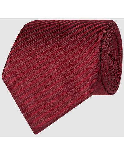 Eterna Krawatte aus reiner Seide (7,5 cm) - Rot