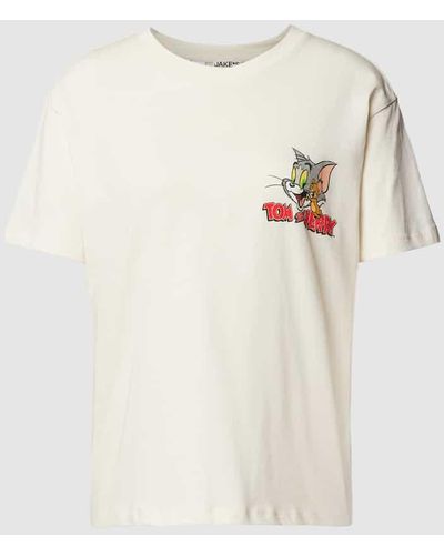 Jake*s T-Shirt mit Tom&Jerry®-Print - Natur