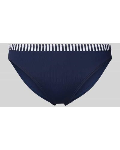 Esprit Bikini-Hose mit Streifenmuster Modell 'BONDI' - Blau