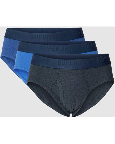 Superdry Slip Met Logo - Blauw