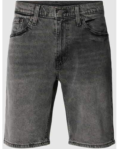 Levi's Regular Fit Jeansshorts mit Knopfverschluss - Grau
