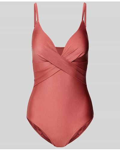 Barts Badeanzug mit verstellbaren Spaghettiträgern Modell 'ISLA' - Rot