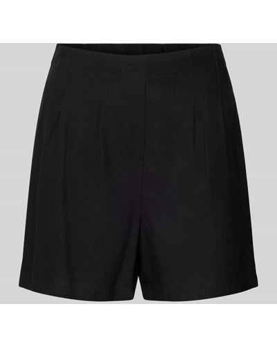 Vero Moda High Waist Shorts in unifarbenem Design - Schwarz