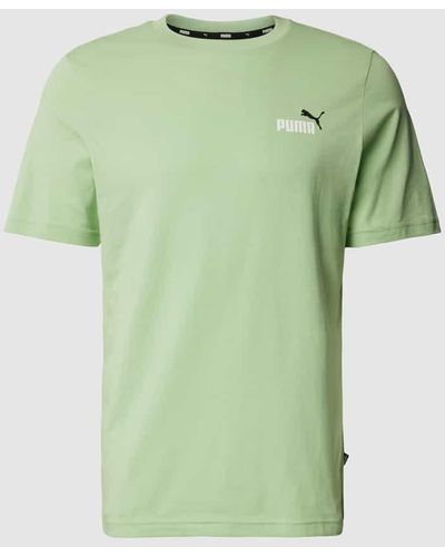 PUMA T-Shirt mit Logo-Print - Grün