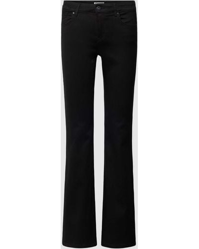 ONLY Flared Jeans mit Label-Patch Modell 'REESE' - Schwarz
