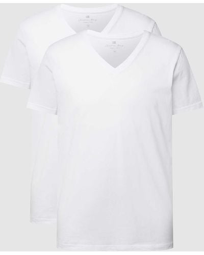Christian Berg Men T-shirt Van Biologisch Katoen In Een Set Van 2 Stuks - Wit