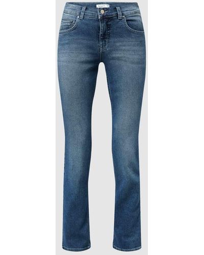 ANGELS Regular Fit Jeans mit Label-Patch Modell 'CICI 34' Modell CICI - Blau