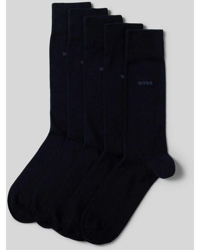 BOSS Socken mit Label-Detail im 5er-Pack - Blau