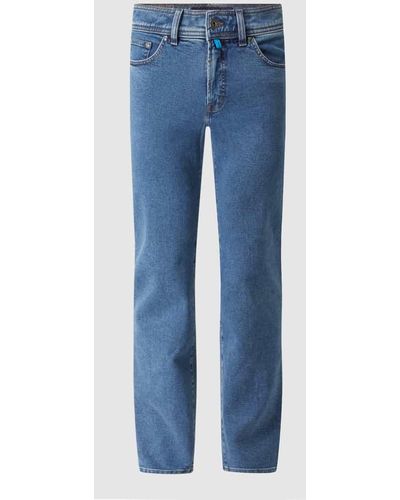 Pierre Cardin Straight Fit Jeans mit Bio-Baumwolle Modell 'Dijon' - Blau