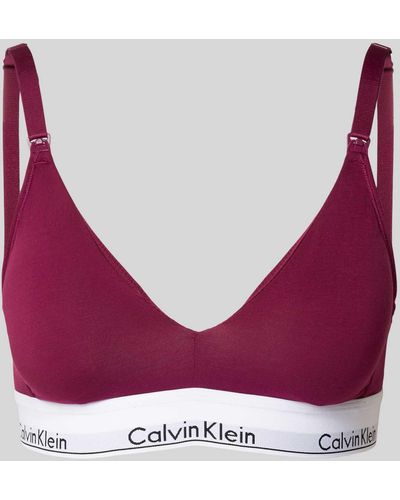 Calvin Klein BH mit elastischem Label-Bund - Lila