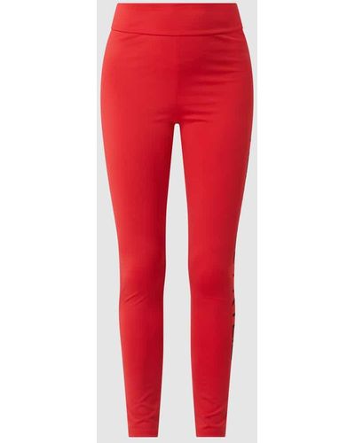 Kendall + Kylie Leggings mit Stretch-Anteil - Rot
