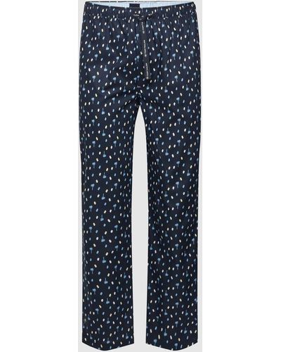 Tom Tailor Pyjamabroek Met Labeldetails - Blauw