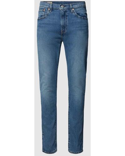 Levi's Slim Fit Jeans im 5-Pocket-Design Modell '512 COME DRAW WITH ME' - Blau