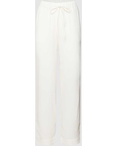 Soaked In Luxury Tapered Fit Hose mit elastischem Bund Modell 'Shirley' - Weiß
