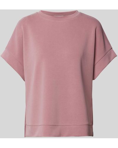 Rich & Royal Sweatshirt Met Halflange Mouwen - Roze