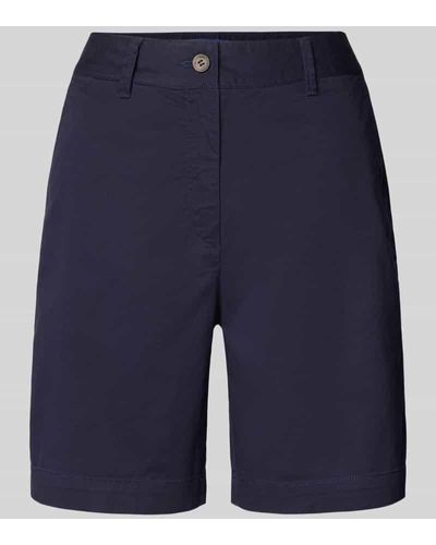 GANT Regular Fit Shorts mit Gürtelschlaufen - Blau