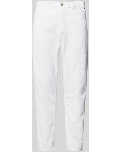 Gabba Tapered Fit Jeans Met Labeldetail - Wit