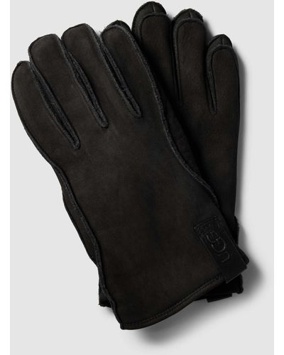 UGG Handschoenen Met Labeldetail - Zwart