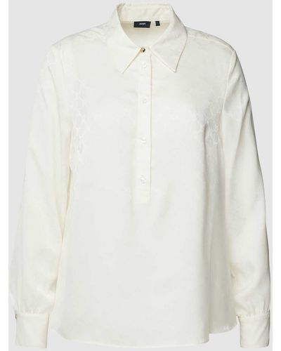 Joop! Bluse mit floralem Muster - Weiß