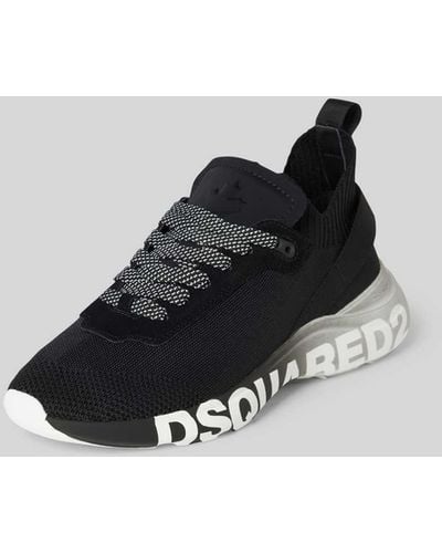 DSquared² Sneaker mit Label-Print - Schwarz