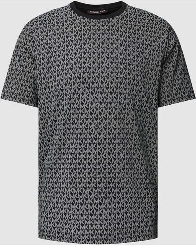 Michael Kors T-shirt Met All-over Labelprint - Grijs