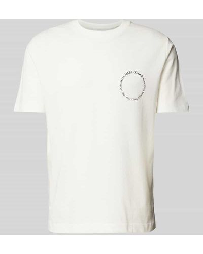 Marc O' Polo T-Shirt mit Label-Print - Weiß