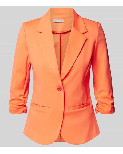 Fransa Blazer mit Leistentaschen Modell 'ZABLAZER 1' - Orange
