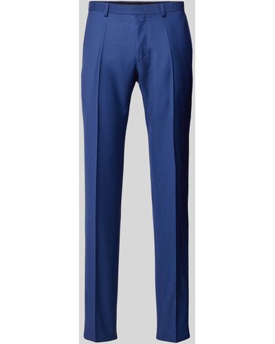 Roy Robson Slim Fit Pantalon Met Persplooien - Blauw