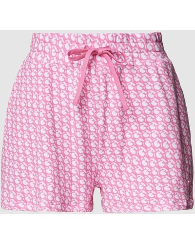 Guess Shorts mit Allover-Muster - Pink