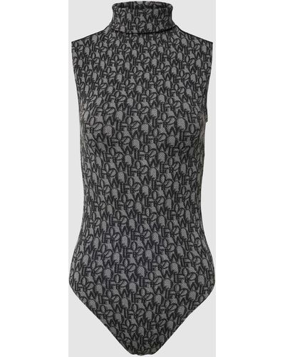 Wolford Body mit Allover-Muster - Grau