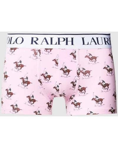 Polo Ralph Lauren Trunks mit Label-Muster Modell 'SWINGING MALLET' - Pink