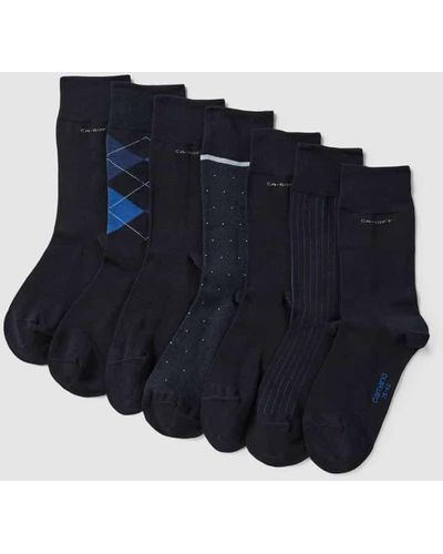Camano Socken mit Stretch-Anteil im 7er-Pack - Blau