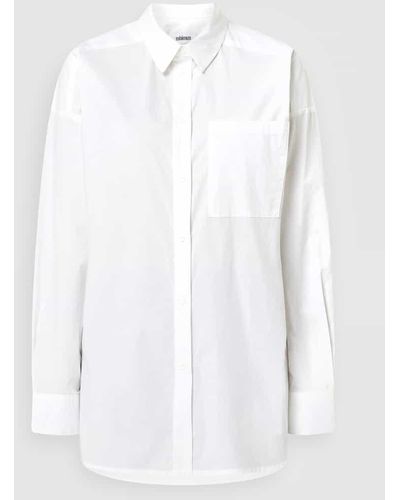Minimum Hemdbluse aus Bio-Baumwolle Modell 'Lucalis' - Weiß