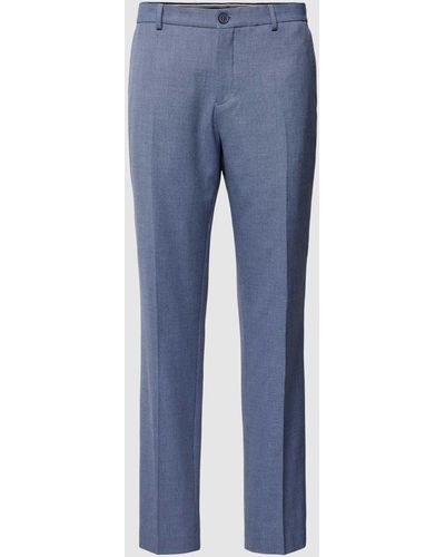 SELECTED Pantalon Met Knoopsluiting - Blauw