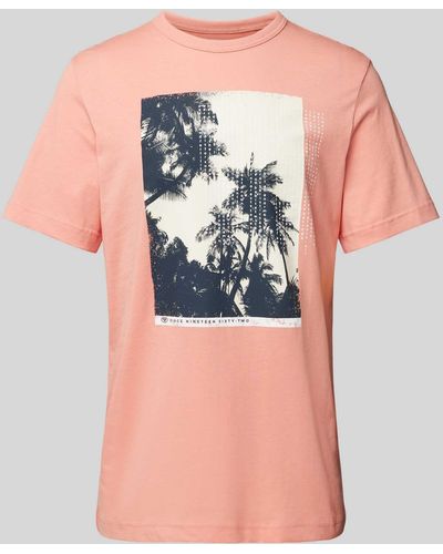 Tom Tailor T-shirt Met Motiefprint - Meerkleurig