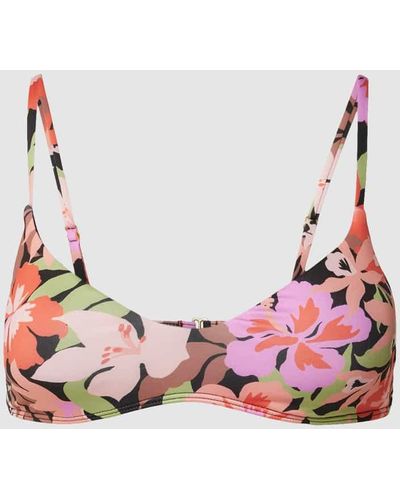 Billabong Bikini-Oberteil mit floralem Muster Modell 'SOL SEARCHER' - Pink