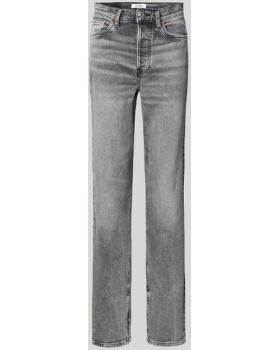 RE/DONE Bootcut Jeans im 5-Pocket-Design - Grau