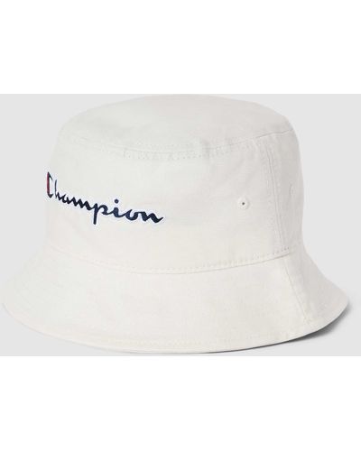 Champion Bucket Hat mit Label-Stitching - Weiß