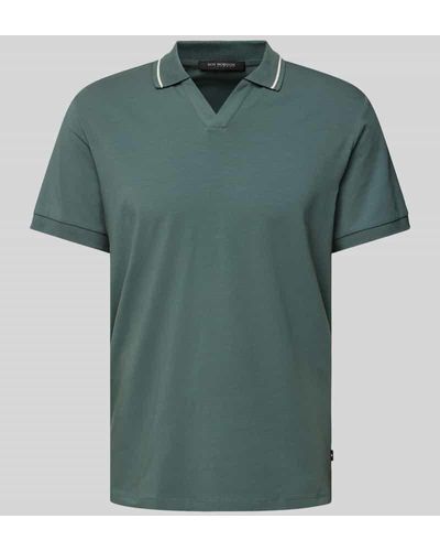 Roy Robson Regular Fit Poloshirt mit Kontraststreifen - Grün