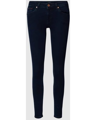 Tommy Hilfiger Skinny Fit Jeans mit Label-Detail Modell 'SOPHIE' - Blau