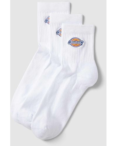 Dickies Socken mit Label-Stitching Modell 'VALLEY GROVE' im 3er-Pack - Weiß