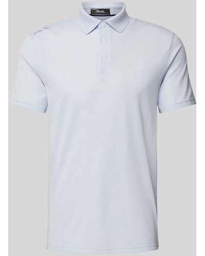 Polo Ralph Lauren Tailored Fit Poloshirt Met Labelstitching - Wit