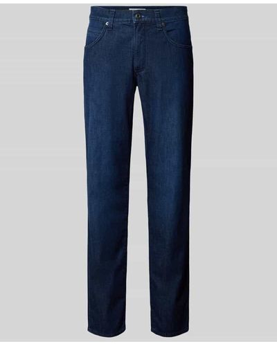 Brax Slim Fit Jeans im 5-Pocket-Design Modell 'CADIZ' - Blau