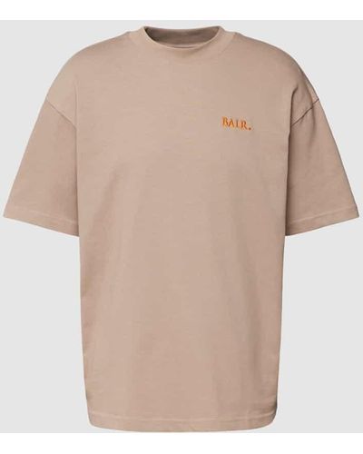 BALR T-Shirt mit Label-Stitching Modell 'Game of the Gods' - Natur
