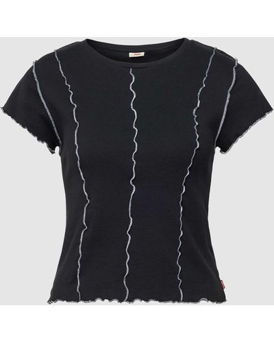 Levi's T-shirt Met Siernaden - Zwart