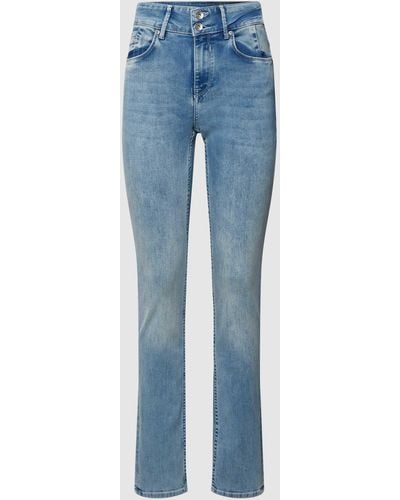 Garcia Jeans Met Labeldetails - Blauw